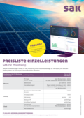 Photovoltaik - PV Monitoring Preisblatt für EFH und MFH's